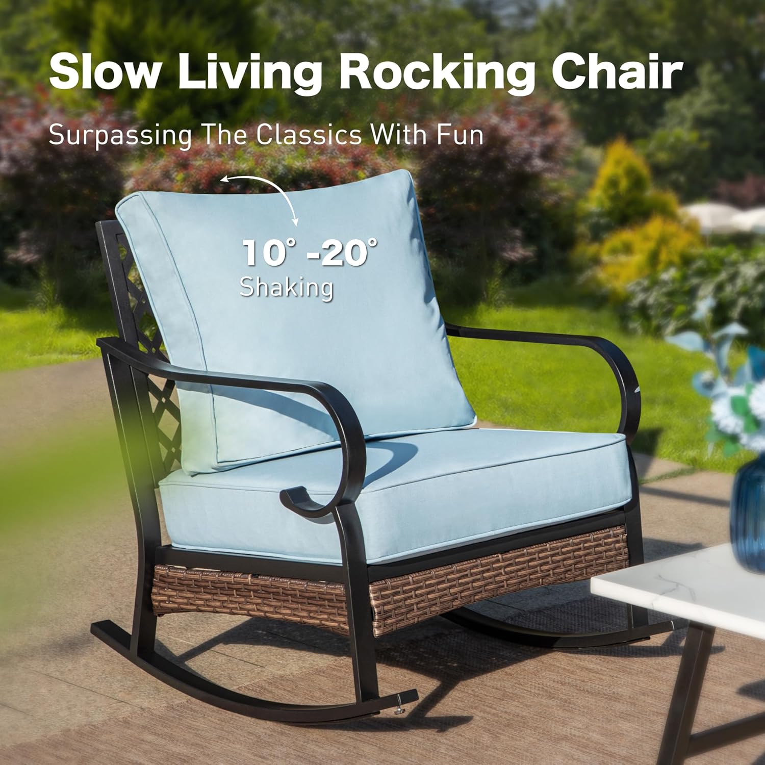 Weather-ready, easy-clean cushions